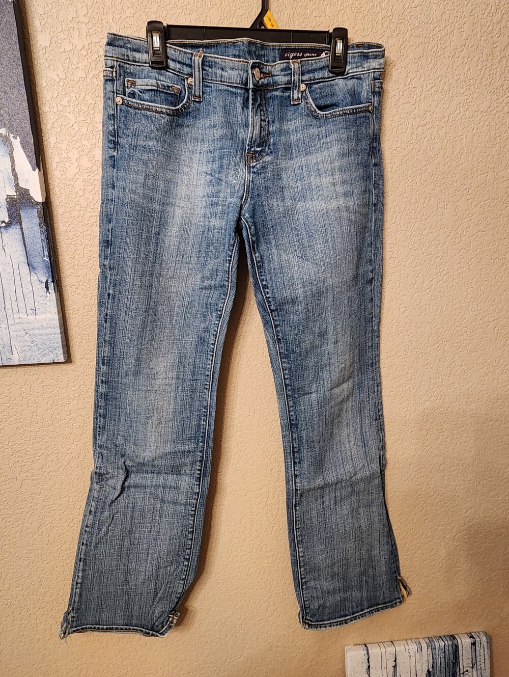 Light Blue Women's Straight-Leg Jeans